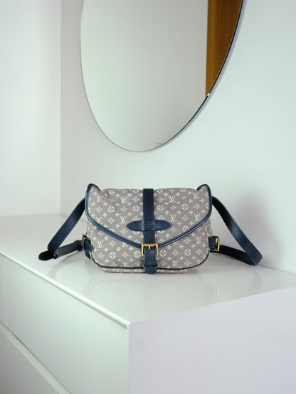 Louis Vuitton Vintage Denim Saumur Mini PM Shoulder Crossbody Bag