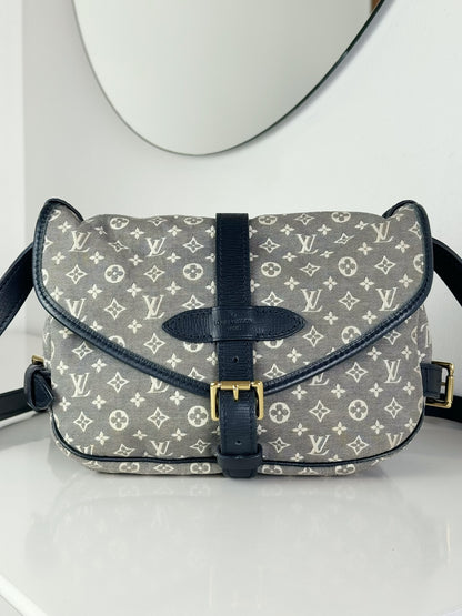 Louis Vuitton Vintage Denim Saumur Mini PM Shoulder Crossbody Bag