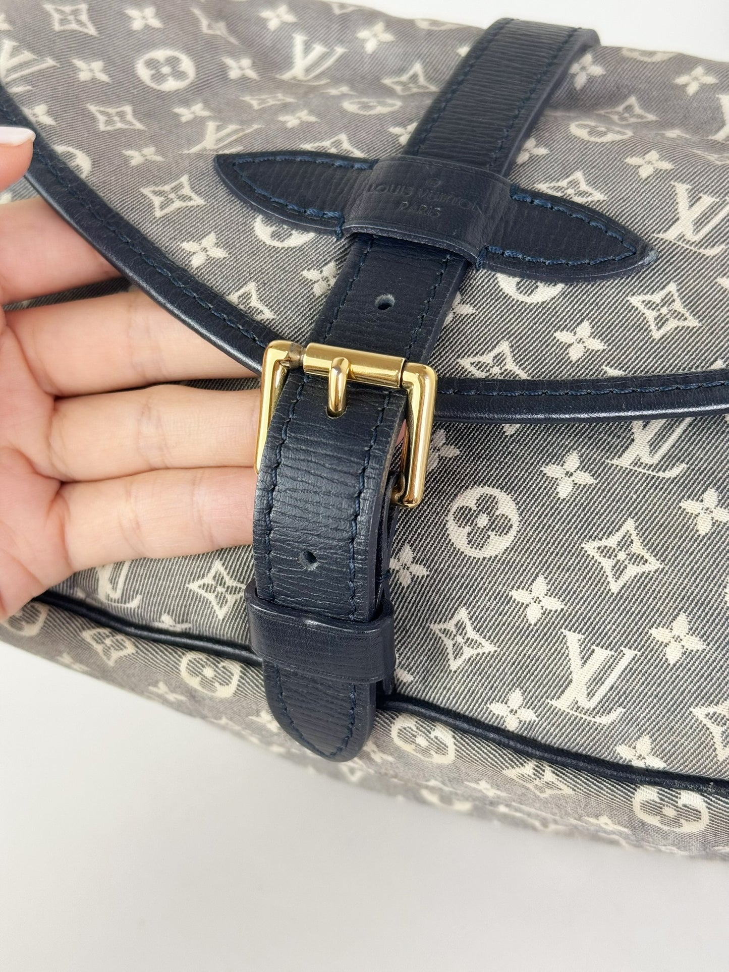 Louis Vuitton Vintage Denim Saumur Mini PM Shoulder Crossbody Bag