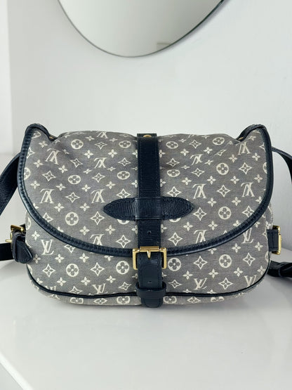 Louis Vuitton Vintage Denim Saumur Mini PM Shoulder Crossbody Bag