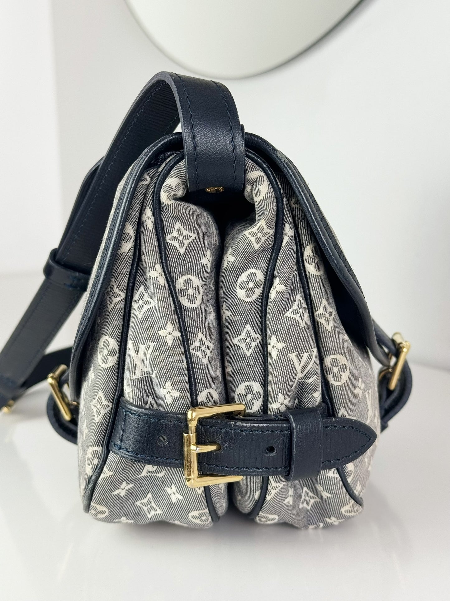 Louis Vuitton Vintage Denim Saumur Mini PM Shoulder Crossbody Bag