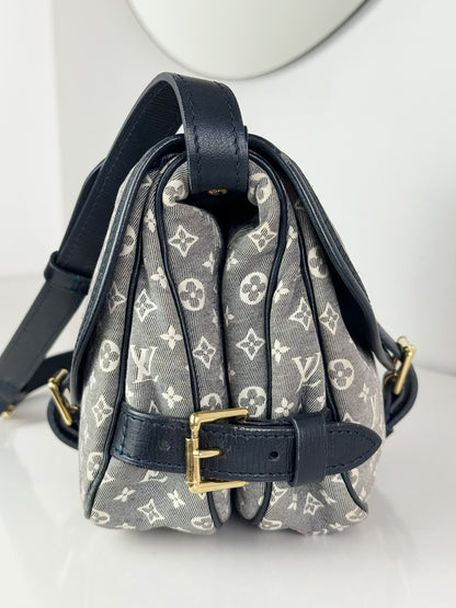 Louis Vuitton Vintage Denim Saumur Mini PM Shoulder Crossbody Bag