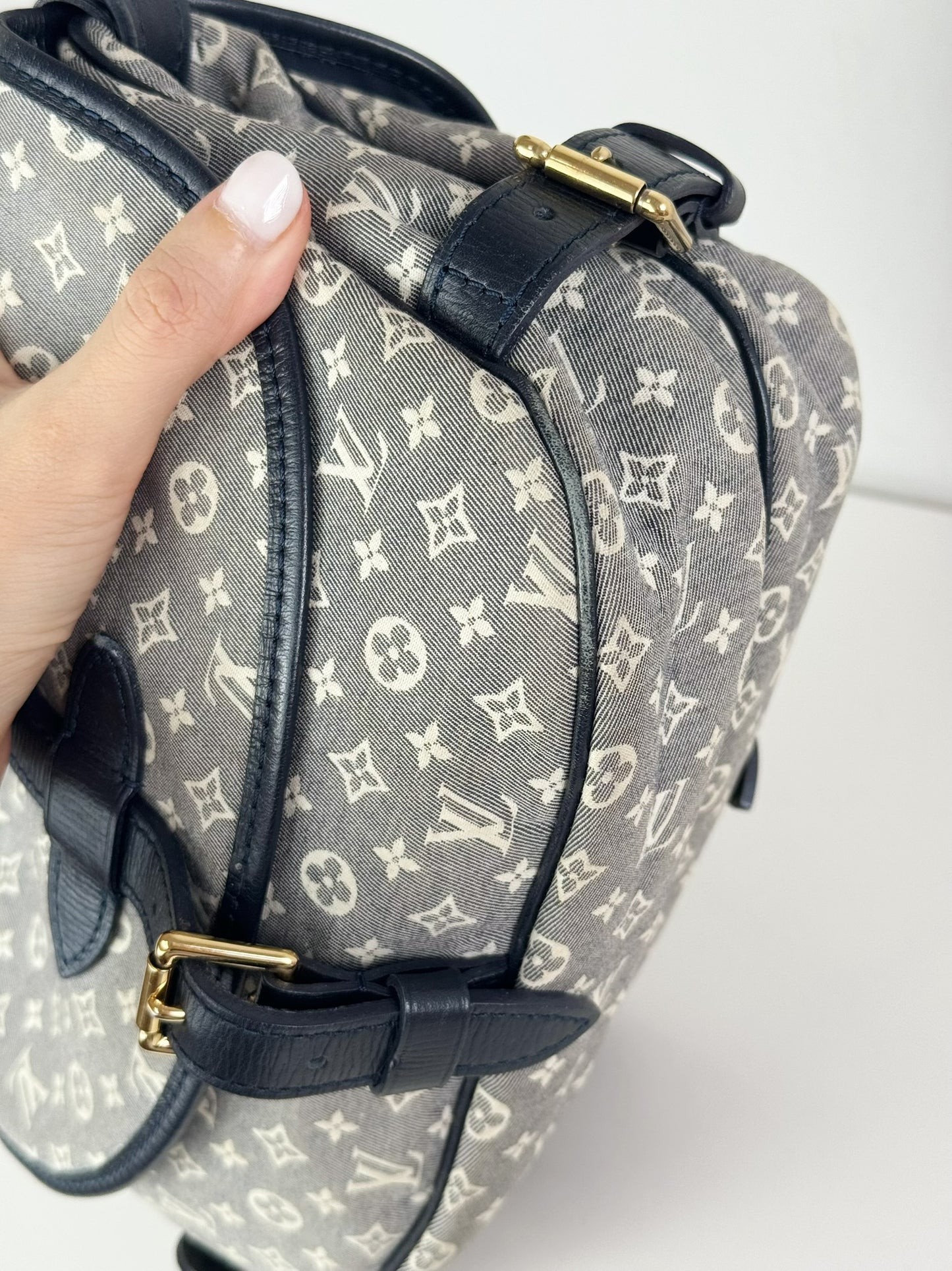 Louis Vuitton Vintage Denim Saumur Mini PM Shoulder Crossbody Bag
