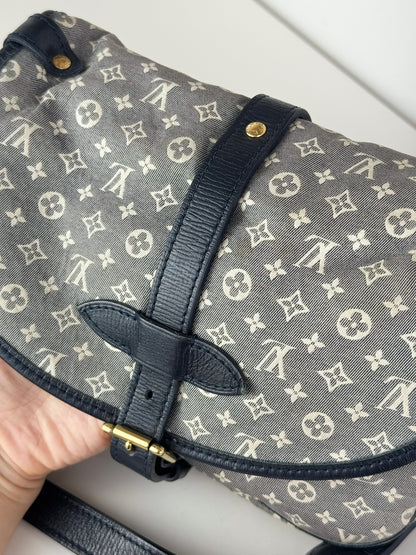 Louis Vuitton Vintage Denim Saumur Mini PM Shoulder Crossbody Bag