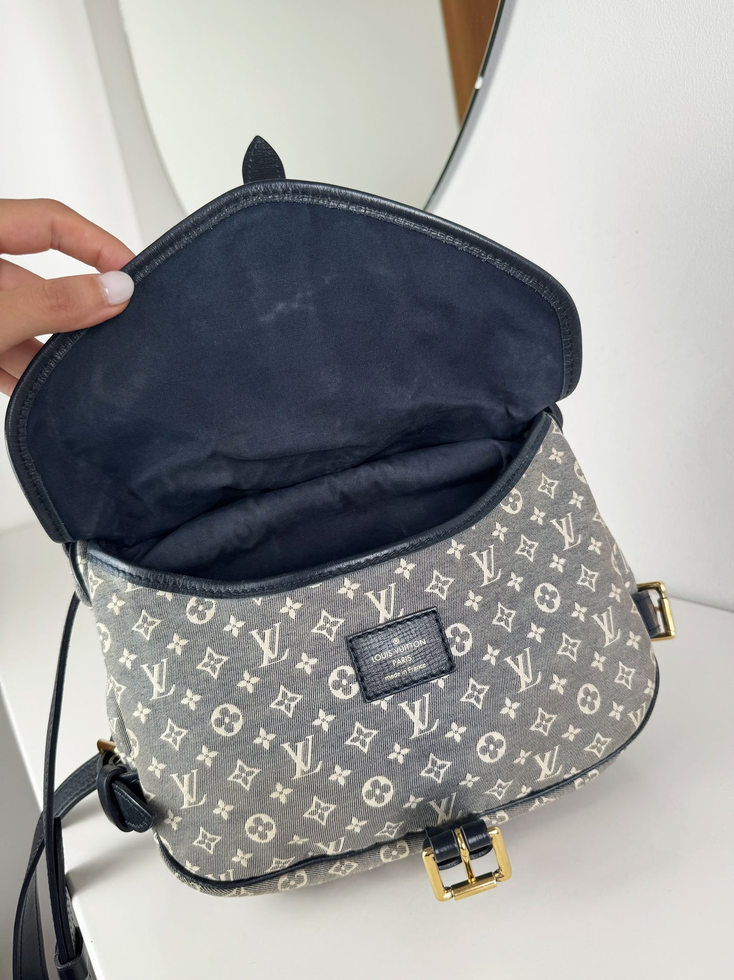 Louis Vuitton Vintage Denim Saumur Mini PM Shoulder Crossbody Bag