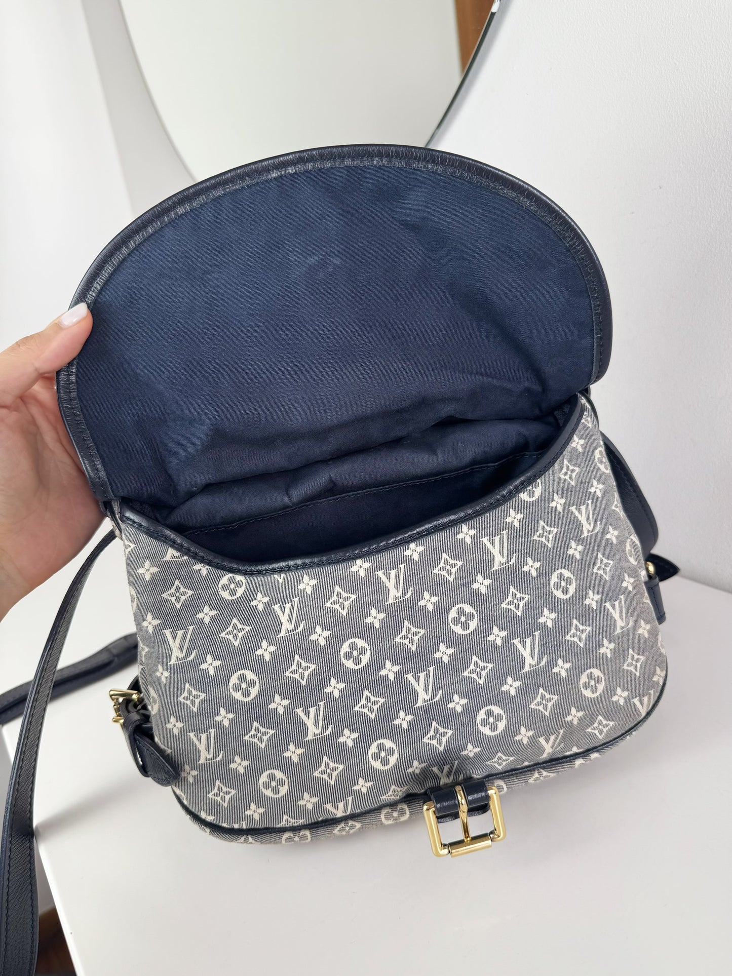 Louis Vuitton Vintage Denim Saumur Mini PM Shoulder Crossbody Bag