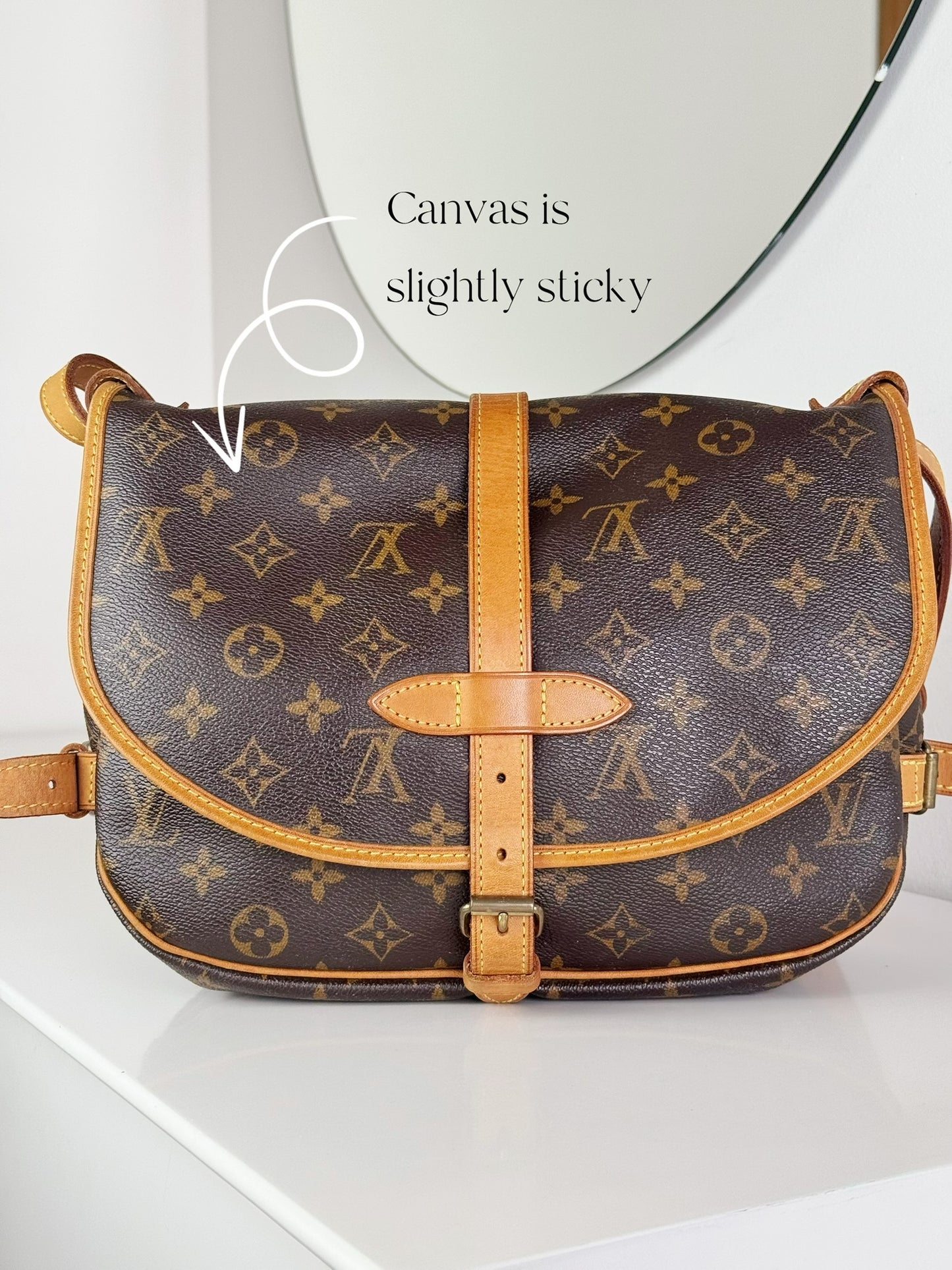 Louis Vuitton Vintage Saumur 30 Shoulder Crossbody Bag