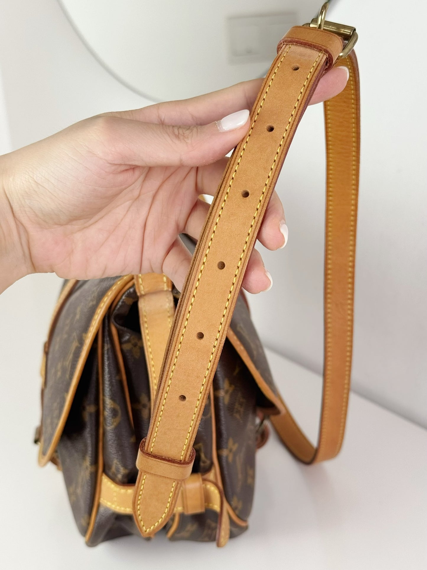 Louis Vuitton Vintage Saumur 30 Shoulder Crossbody Bag