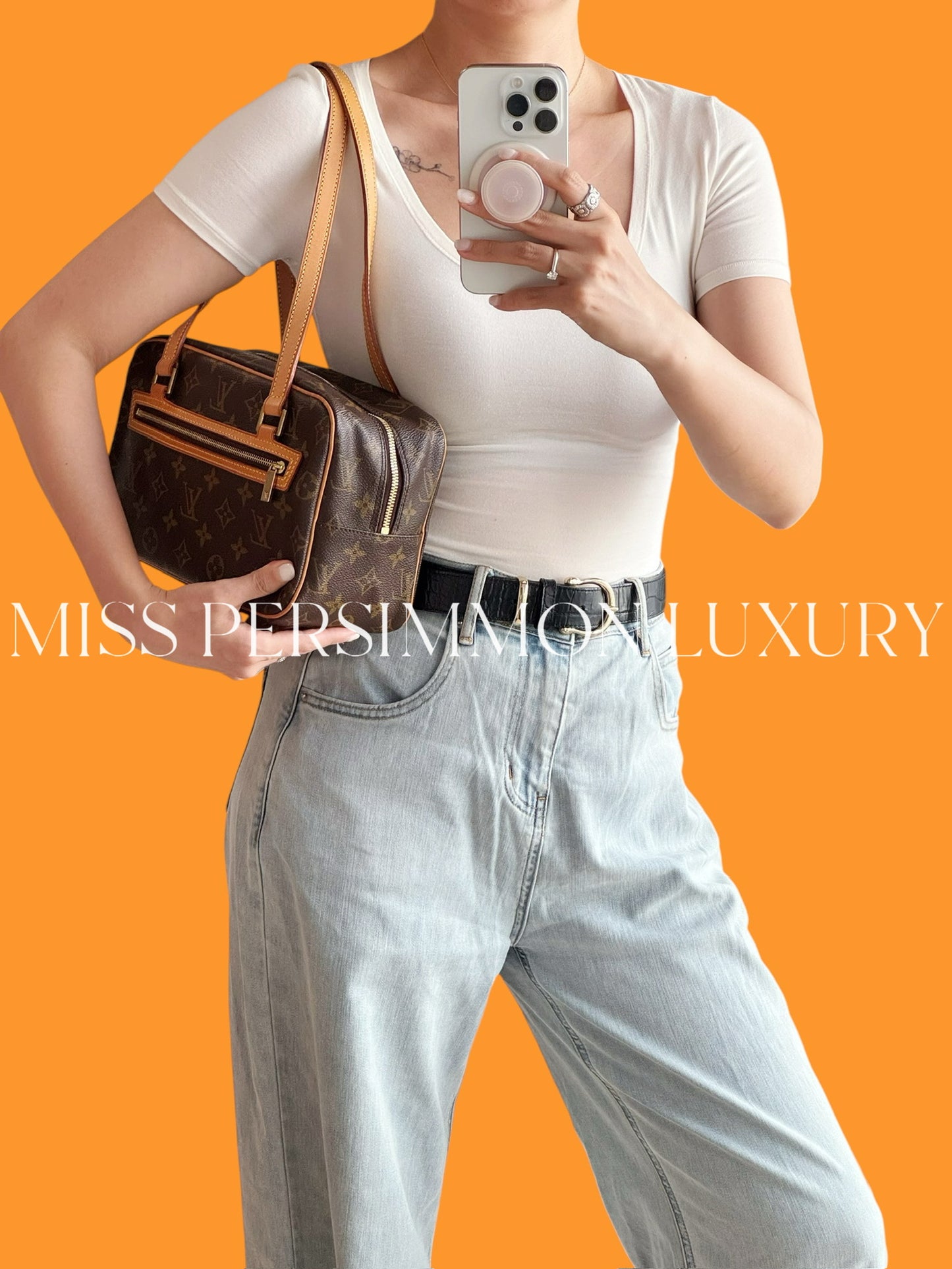 Louis Vuitton Vintage Cite MM Shoulder Bag