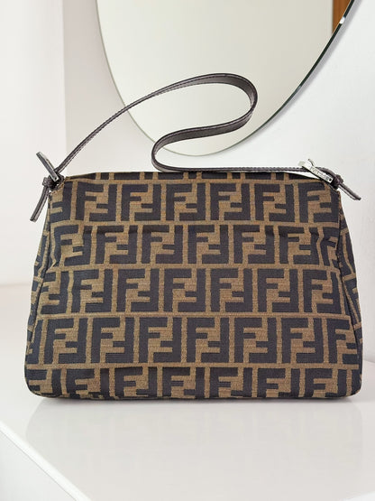 Fendi Vintage Zucca Mamma Baguette Shoulder Bag
