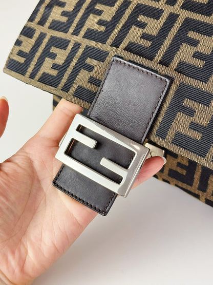 Fendi Vintage Zucca Mamma Baguette Shoulder Bag