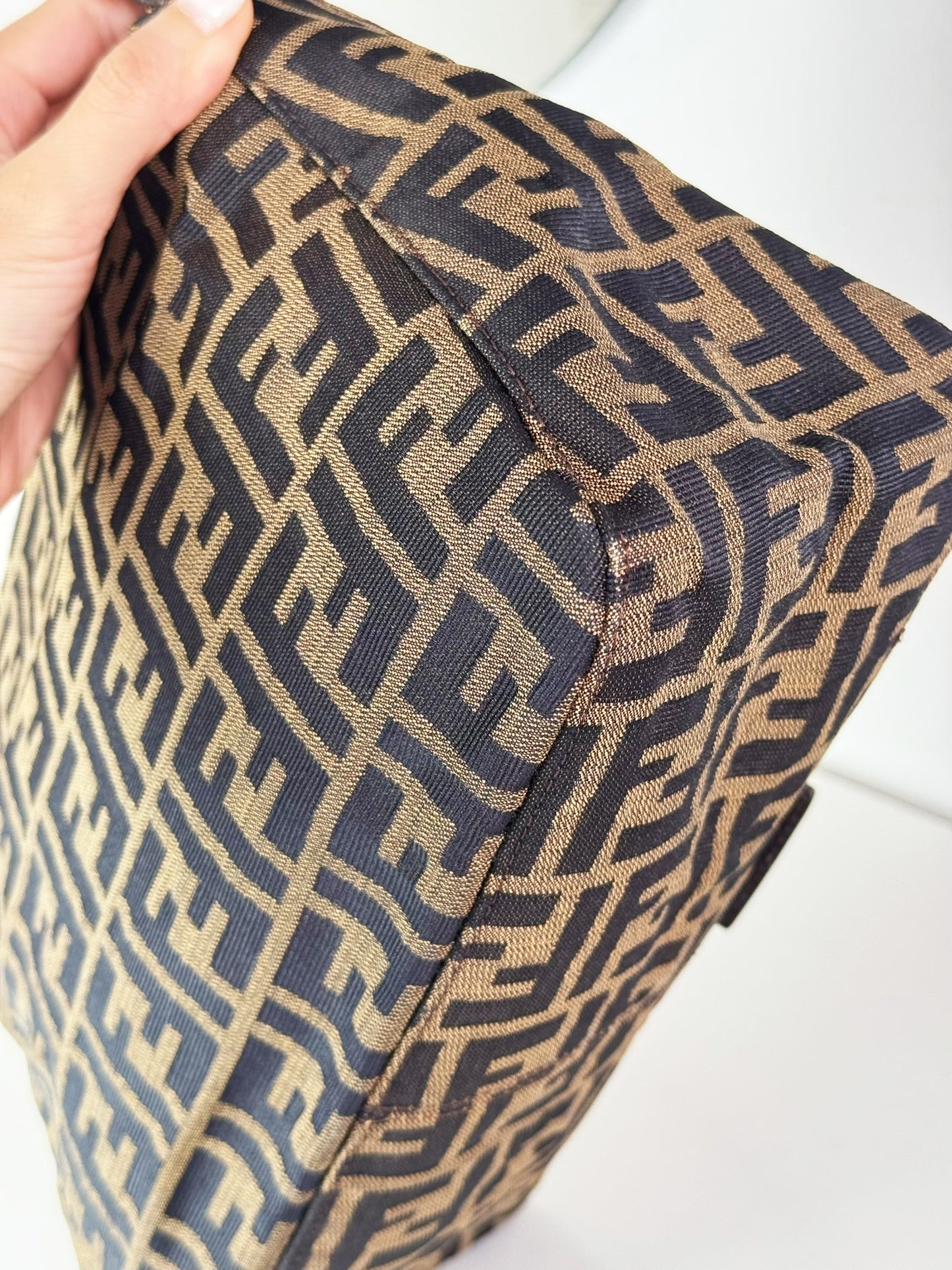 Fendi Vintage Zucca Mamma Baguette Shoulder Bag