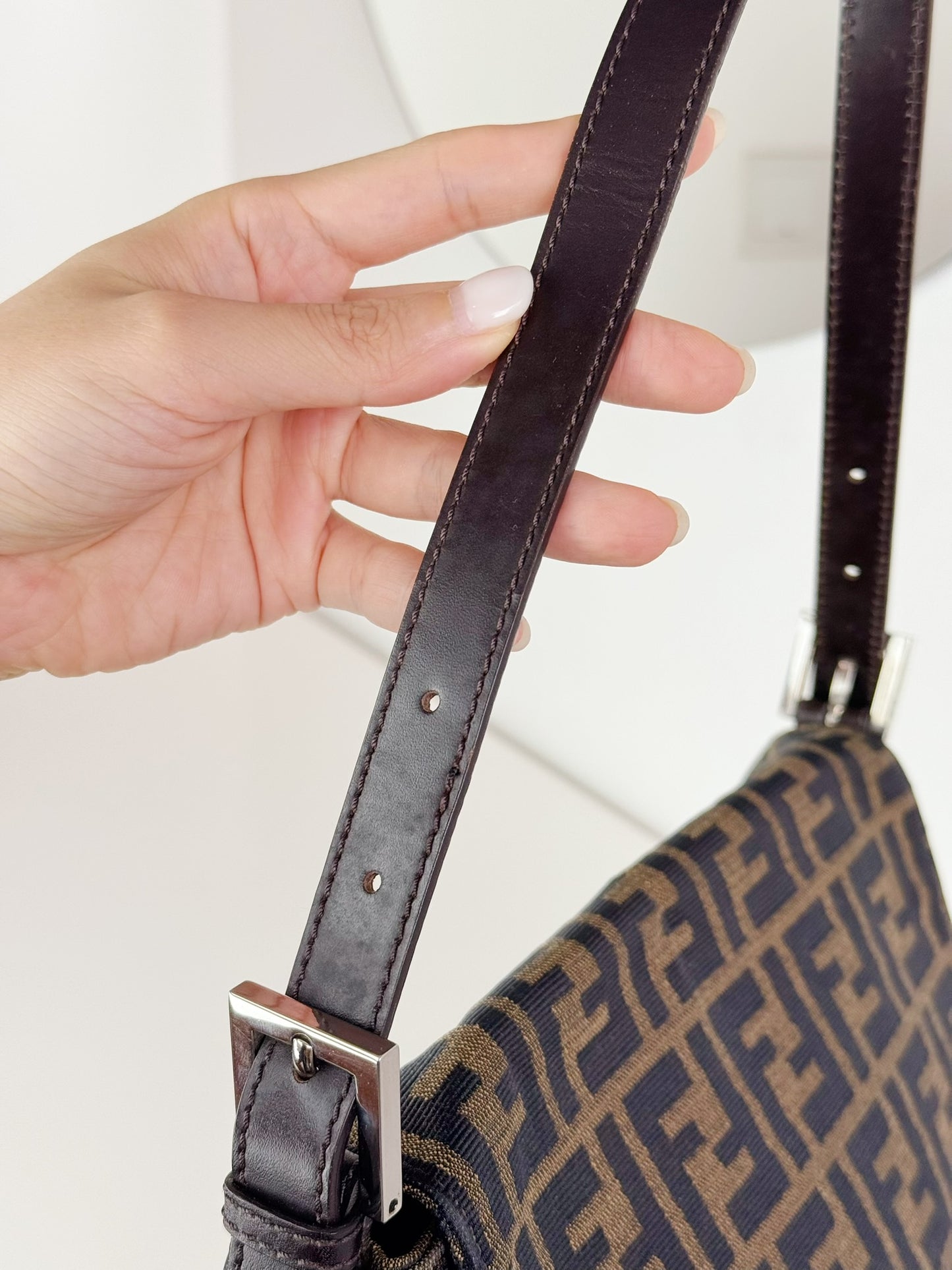 Fendi Vintage Zucca Mamma Baguette Shoulder Bag