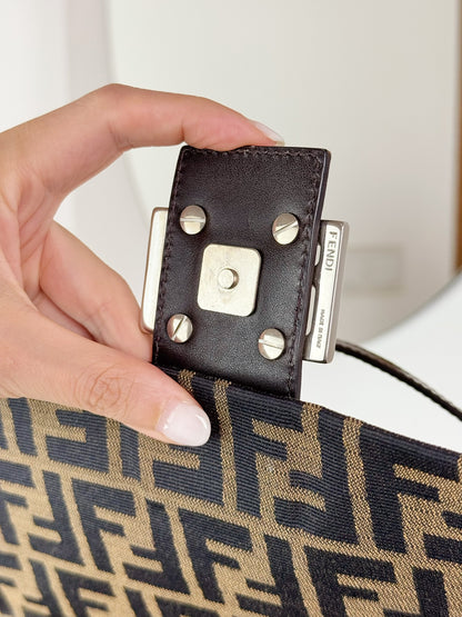 Fendi Vintage Zucca Mamma Baguette Shoulder Bag
