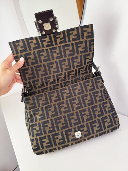 Fendi Vintage Zucca Mamma Baguette Shoulder Bag