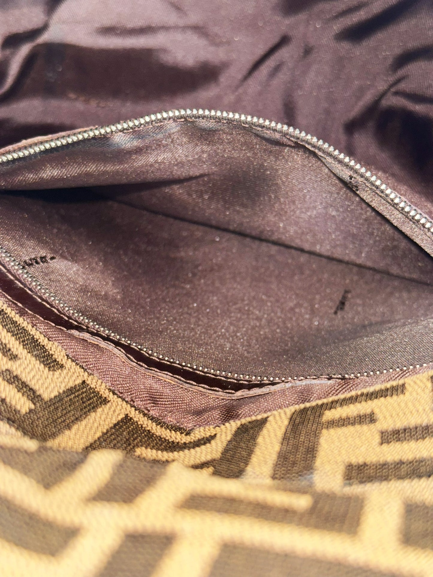 Fendi Vintage Zucca Mamma Baguette Shoulder Bag