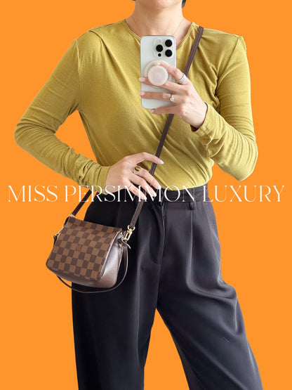 Louis Vuitton Vintage Damier Trousse Pochette Shoulder Crossbody Bag