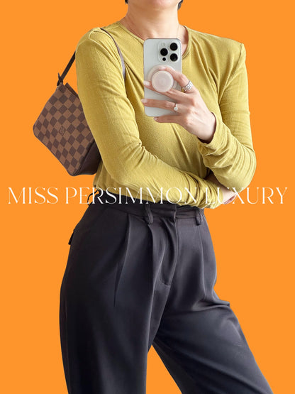 Louis Vuitton Vintage Damier Trousse Pochette Shoulder Crossbody Bag