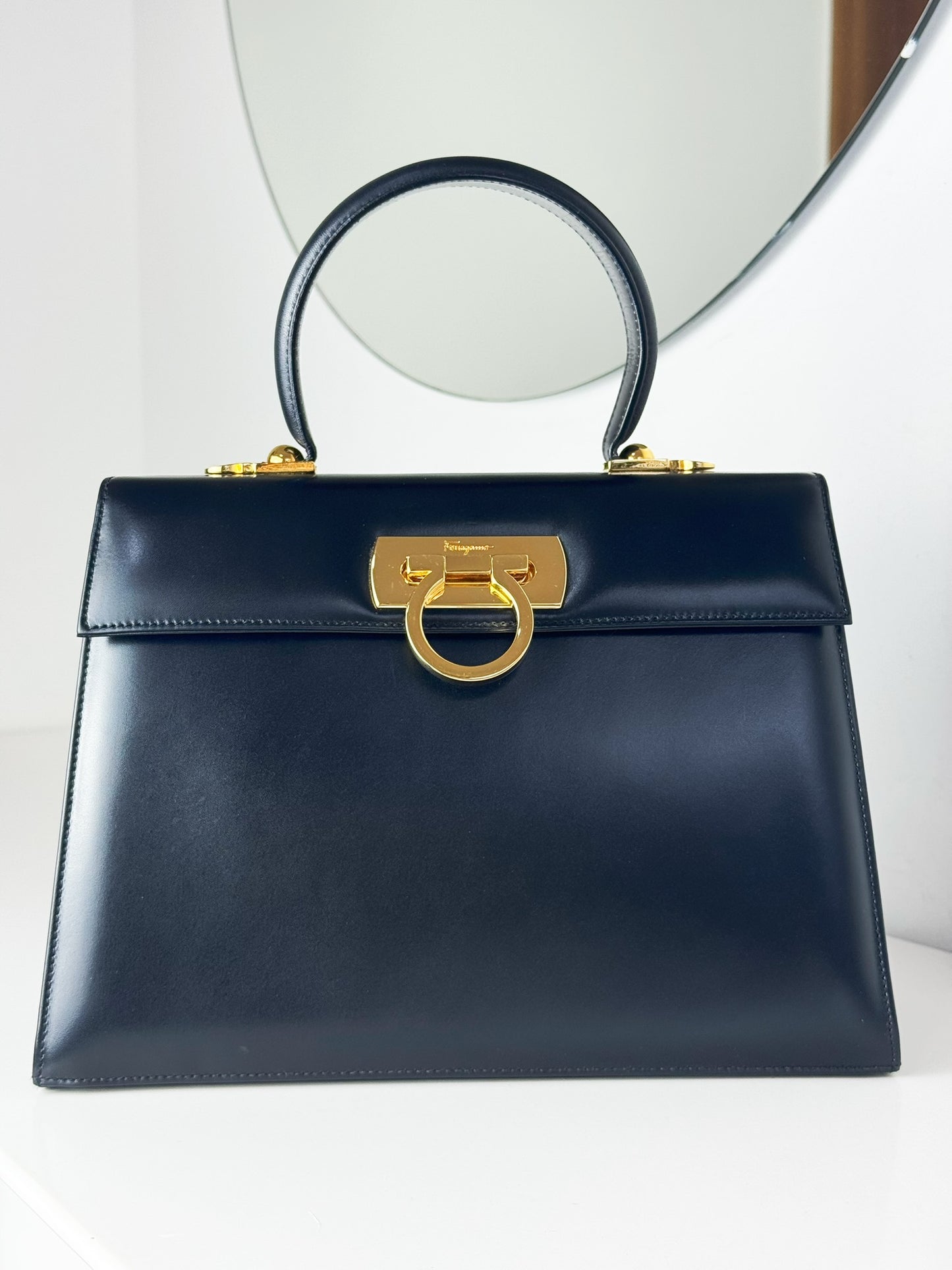 Salvatore Ferragamo Vintage Gancini Handbag Crossbody Bag