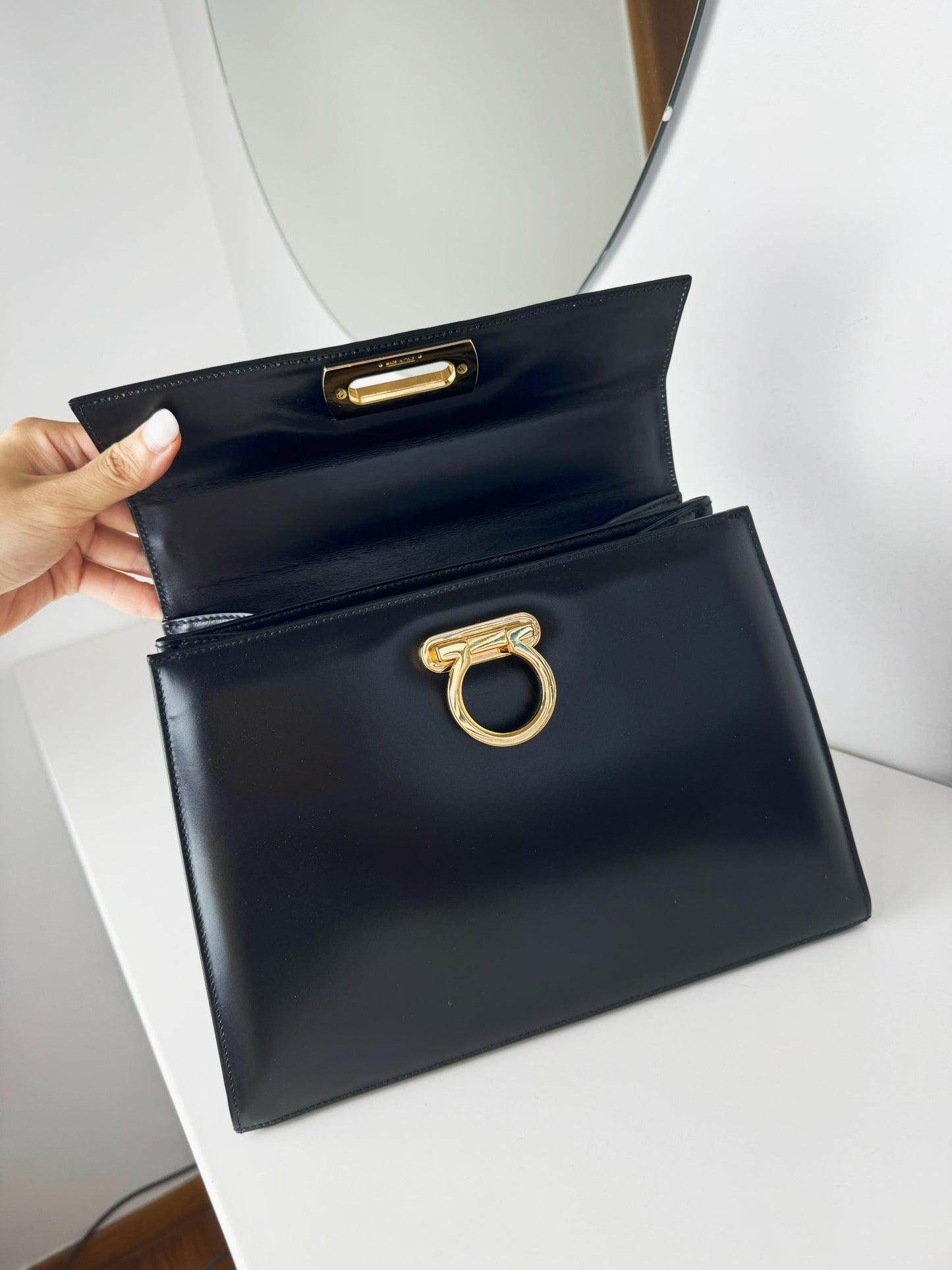Salvatore Ferragamo Vintage Gancini Handbag Crossbody Bag