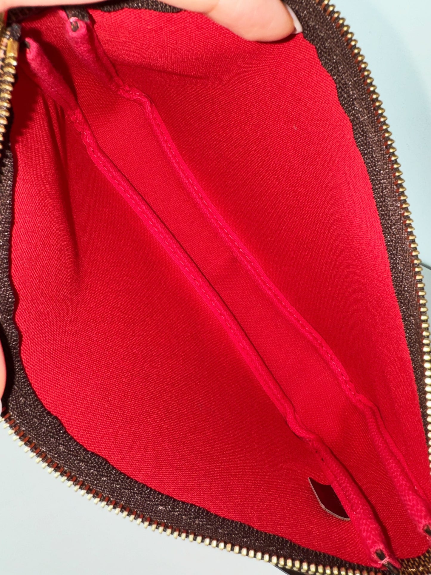 Louis Vuitton Vintage Damier Pochette Accessoires Shoulder Crossbody Bag