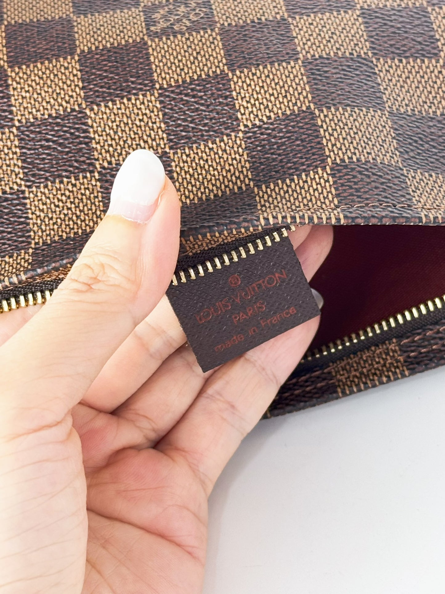 Louis Vuitton Vintage Damier Trousse Pochette Shoulder Crossbody Bag