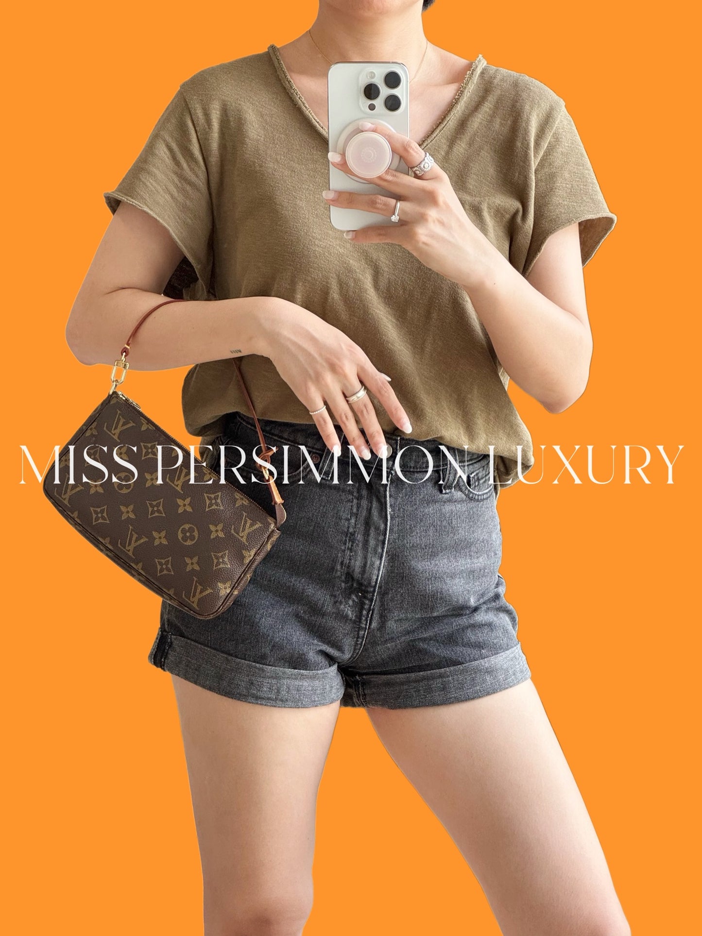 Louis Vuitton Vintage Pochette Accessoires Shoulder Crossbody Bag