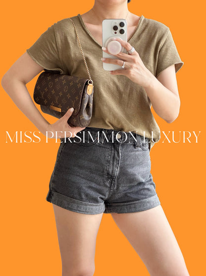 Louis Vuitton Vintage Favorite MM Shoulder Crossbody Bag