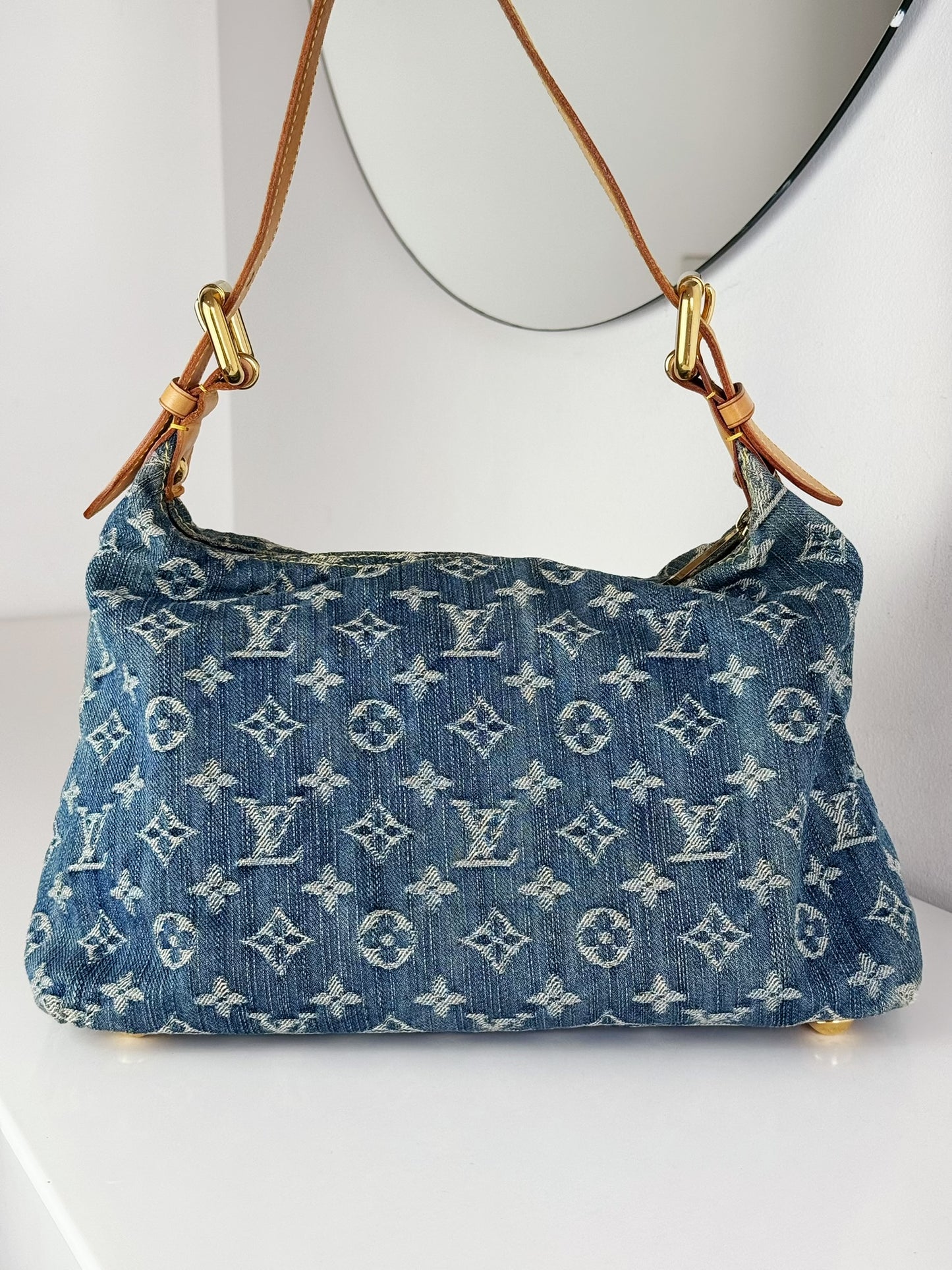 Louis Vuitton Vintage Denim Baggy PM Shoulder Bag