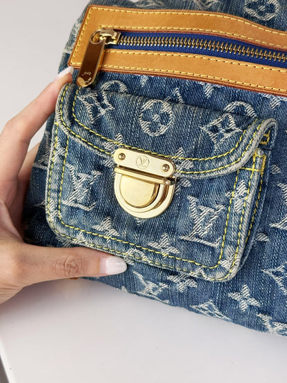 Louis Vuitton Vintage Denim Baggy PM Shoulder Bag