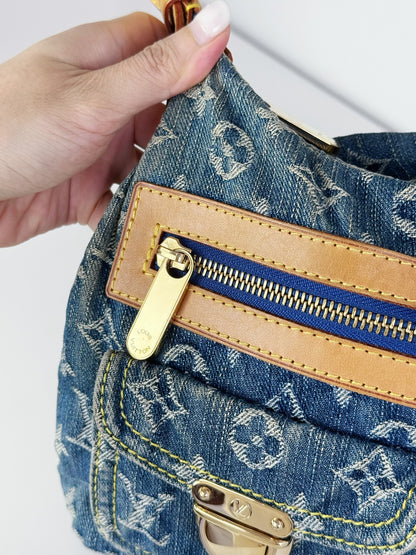 Louis Vuitton Vintage Denim Baggy PM Shoulder Bag