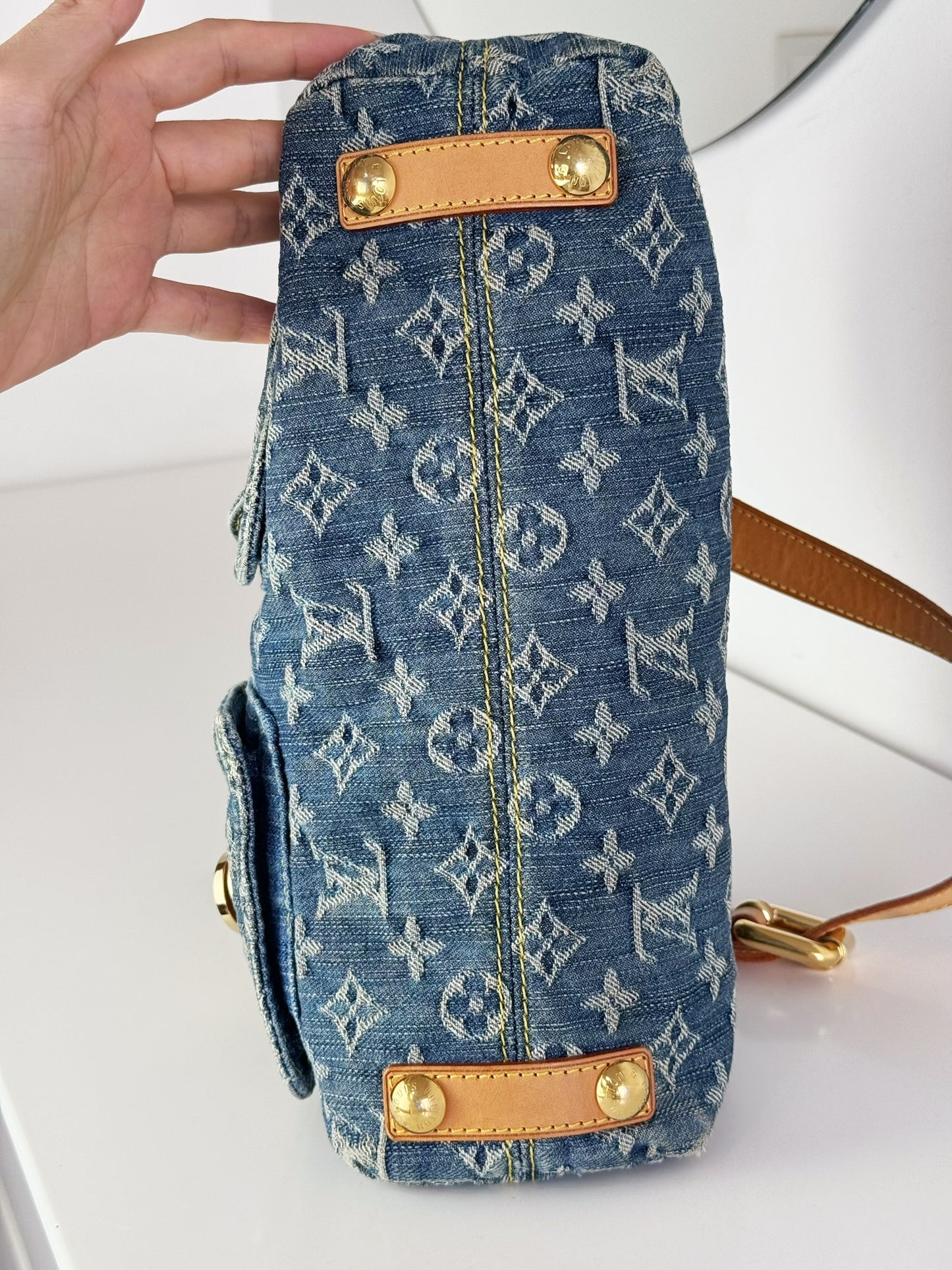 Louis Vuitton Vintage Denim Baggy PM Shoulder Bag