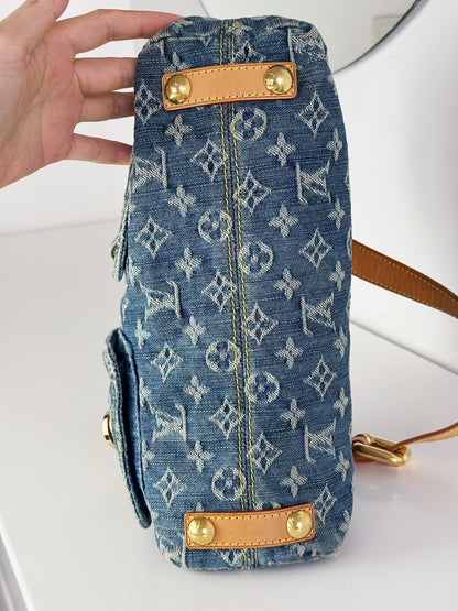 Louis Vuitton Vintage Denim Baggy PM Shoulder Bag