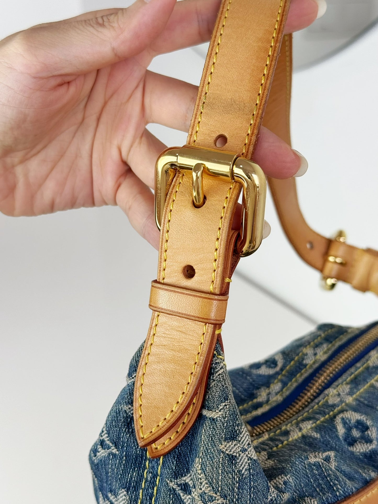 Louis Vuitton Vintage Denim Baggy PM Shoulder Bag