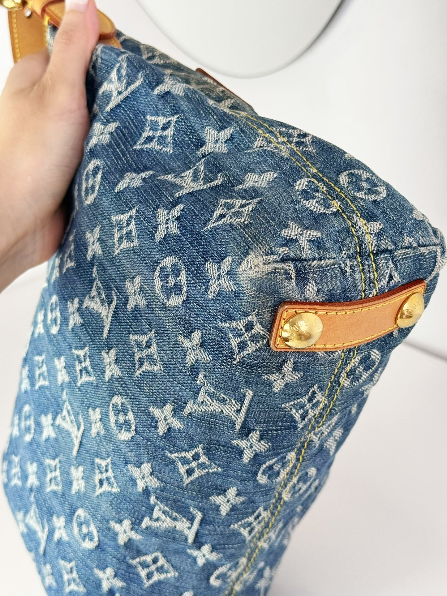 Louis Vuitton Vintage Denim Baggy PM Shoulder Bag