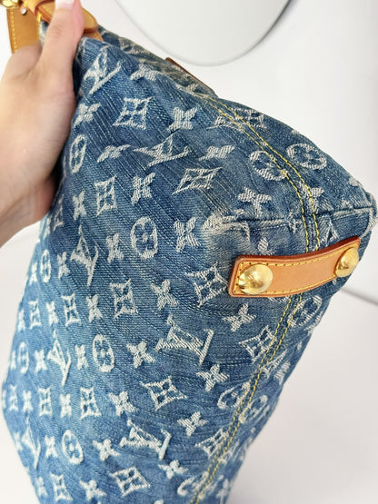 Louis Vuitton Vintage Denim Baggy PM Shoulder Bag