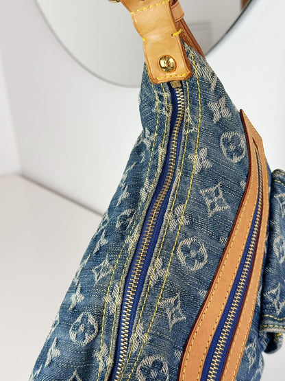 Louis Vuitton Vintage Denim Baggy PM Shoulder Bag