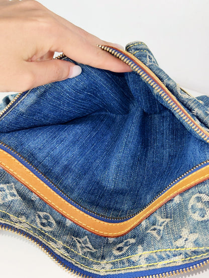 Louis Vuitton Vintage Denim Baggy PM Shoulder Bag