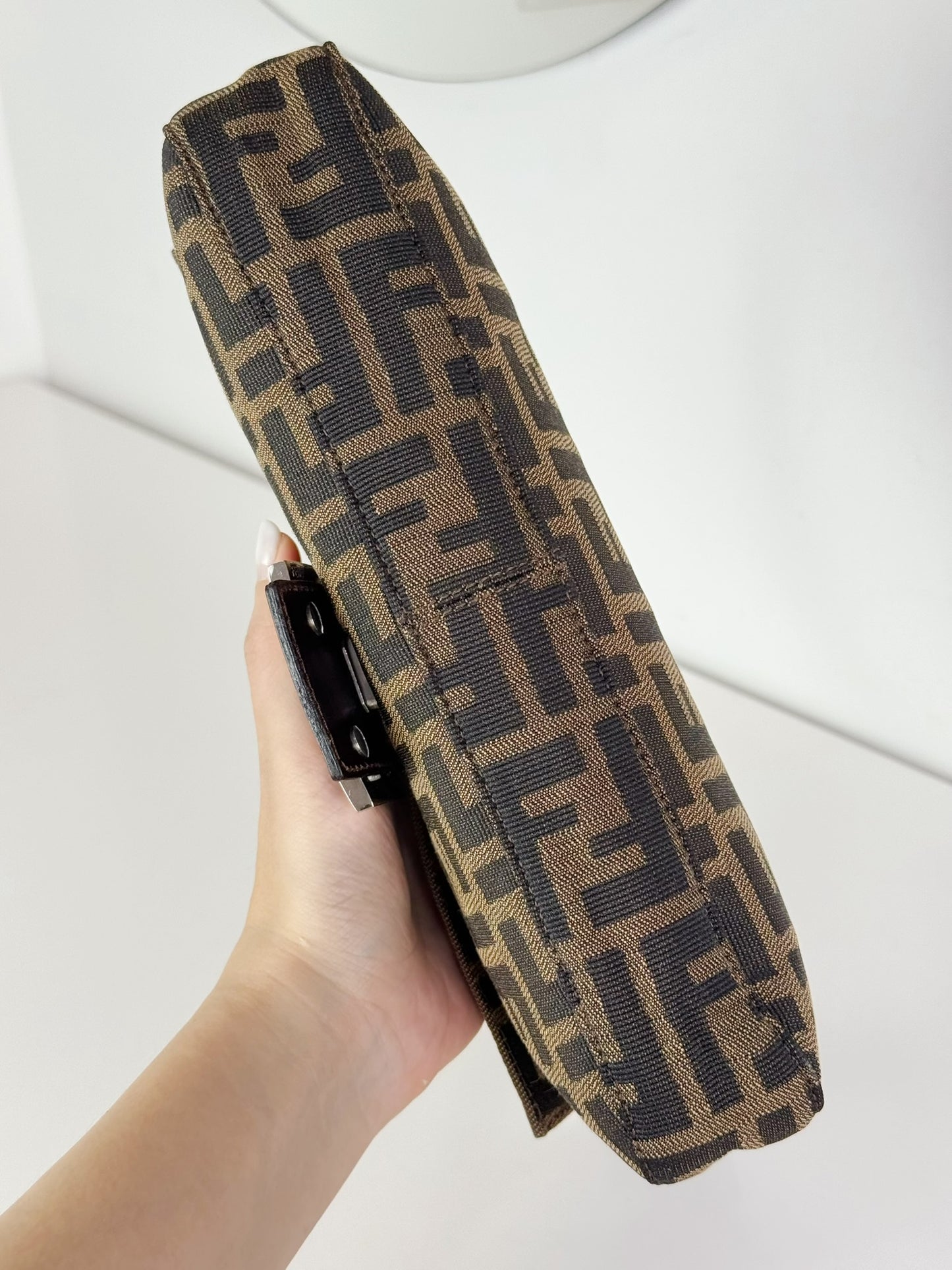 Fendi Vintage Zucca Baguette Shoulder Bag