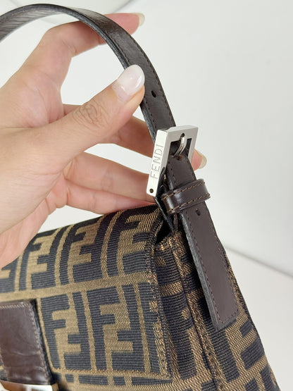 Fendi Vintage Zucca Baguette Shoulder Bag