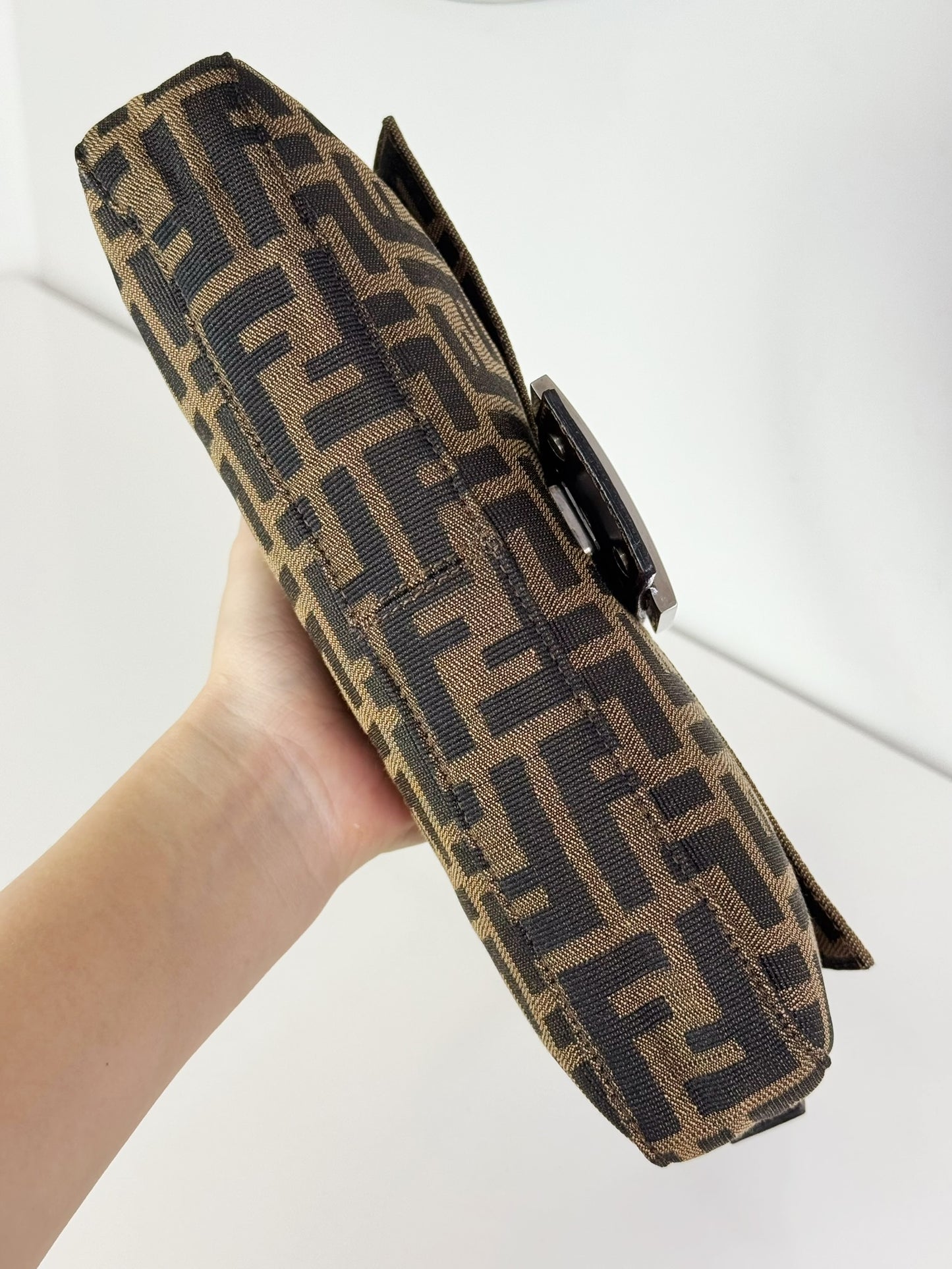 Fendi Vintage Zucca Baguette Shoulder Bag