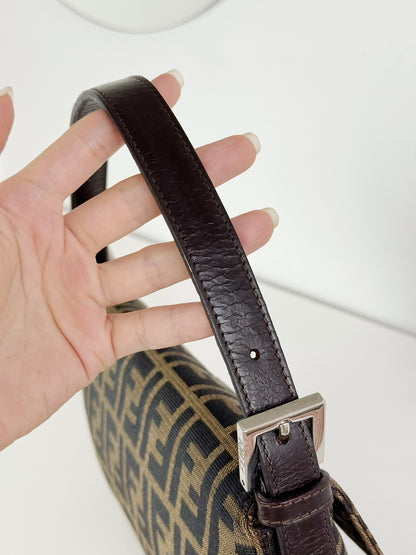 Fendi Vintage Zucca Baguette Shoulder Bag
