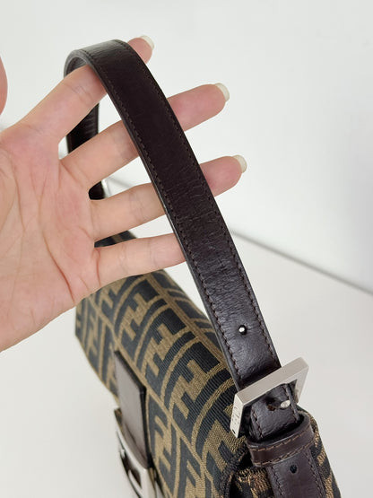 Fendi Vintage Zucca Baguette Shoulder Bag