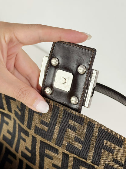 Fendi Vintage Zucca Baguette Shoulder Bag