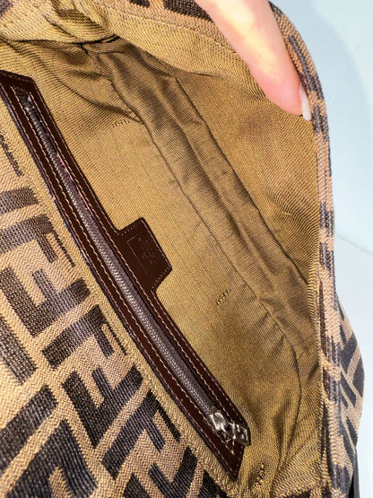 Fendi Vintage Zucca Baguette Shoulder Bag