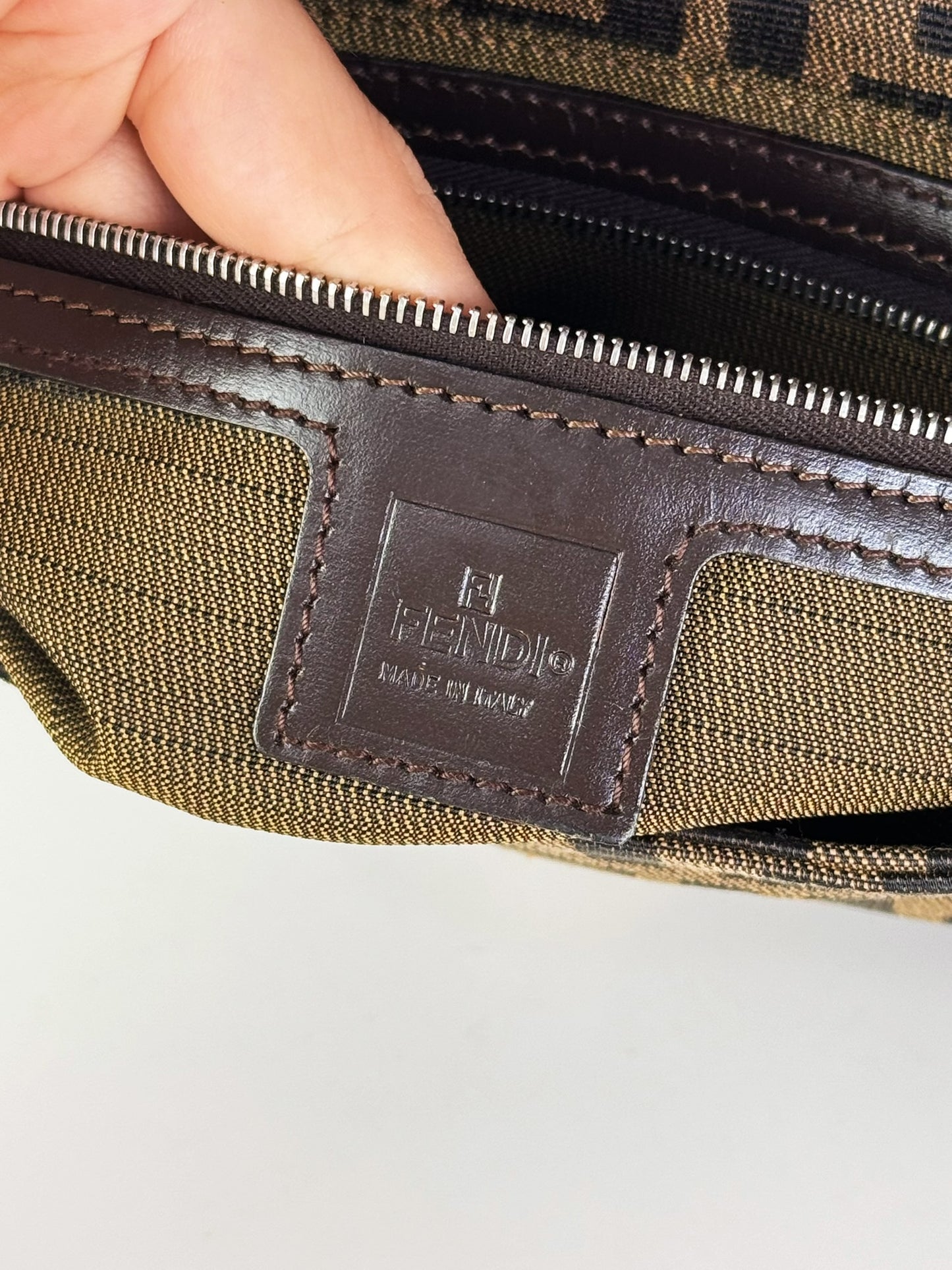 Fendi Vintage Zucca Baguette Shoulder Bag