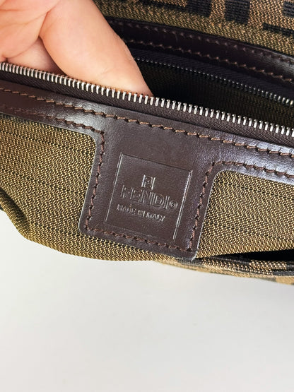 Fendi Vintage Zucca Baguette Shoulder Bag