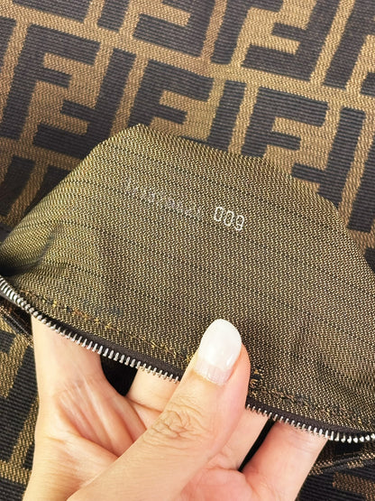 Fendi Vintage Zucca Baguette Shoulder Bag