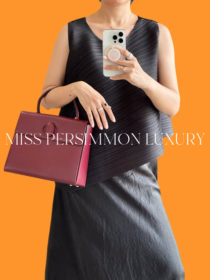 Cartier Vintage Burgundy Must De Handbag