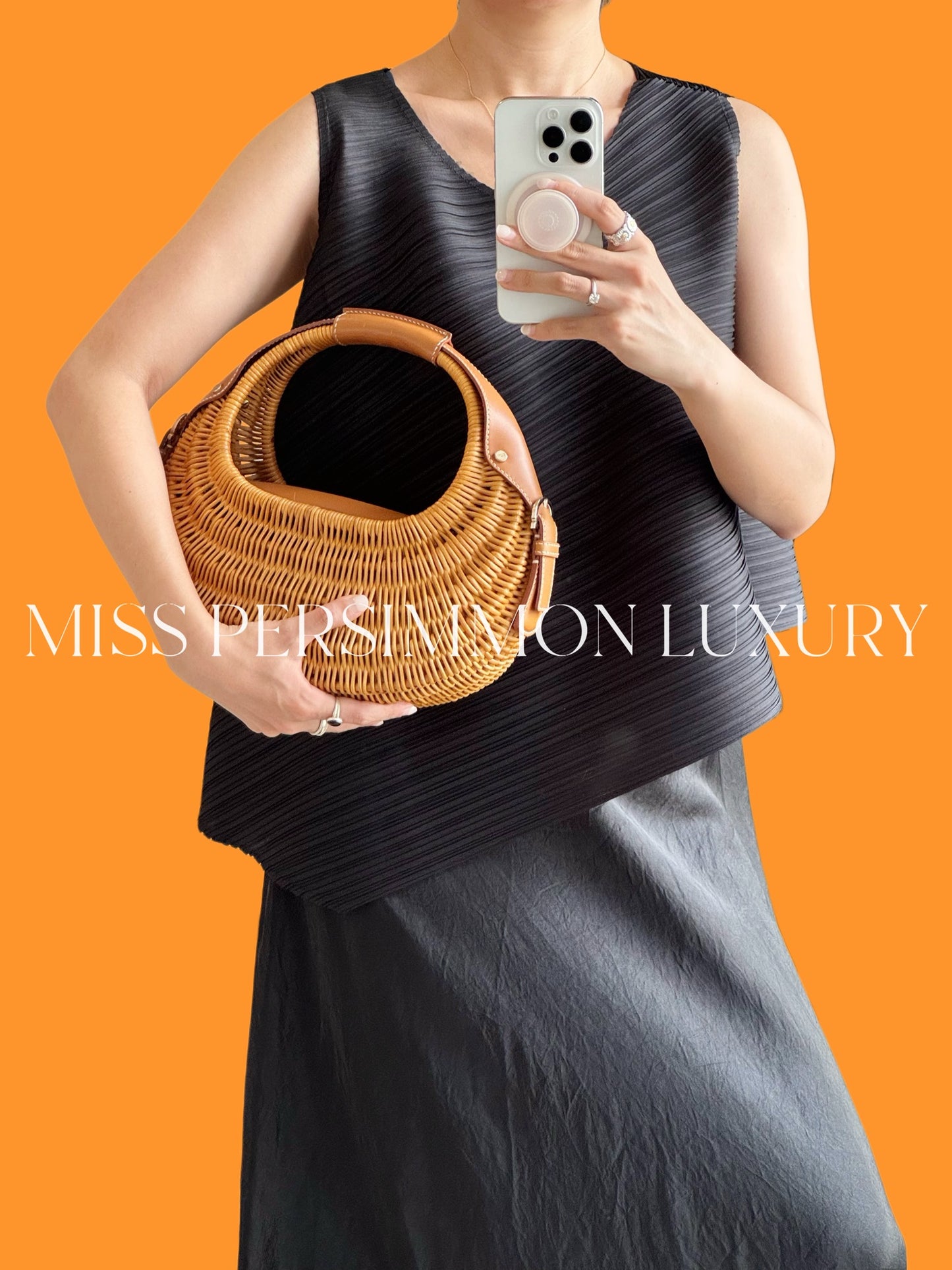 Salvatore Ferragamo Rattan Basket Handbag